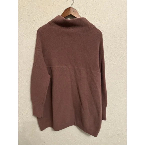 Women's Free People Cowl Neck Sweater L Brown - Picture 6 of 6